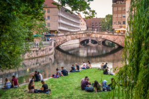 Nuremberg, picnic at the Pegnitz Nuremberg, picnic at the Pegnitz